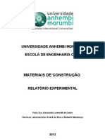 Relatório - Aula de Laboratório - Materiais de Construção