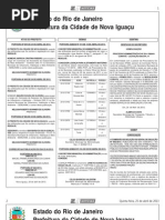 diario oficial de Nova Iguaçu - 25 de abril de 2013.