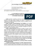 Fundamentele Teoretico-Metodologice Ale Analizei Economico-Financiare