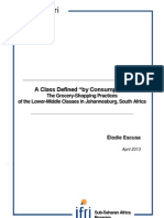 A Class Defined "By Consumption": The Grocery-Shopping Practices of The Lower-Middle Classes in Johannesburg, South Africa, Elodie ESCUSA