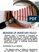 Meaning of Monetary Policy