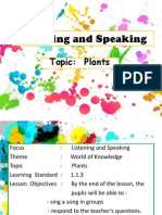 Plants Listening and Speaking Lesson
