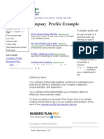 Company Profile Example