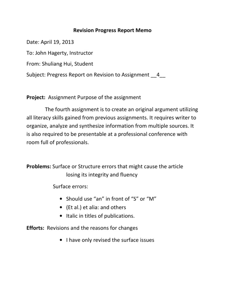 Memo 4 | PDF