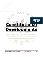 Constitutional Developments in India