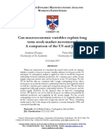 Can Macroecnomics Variables Explain Long Term Stock Market Movements