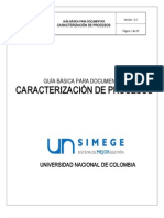 Guia Basica para Documentar Caracterizacion de Procesos