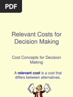 Relevant Costs