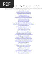 Lista de Livros Dominio Publico