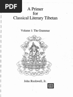 Rockwell - A Primer For Classical Literary Tibetan-V1 | PDF ...