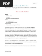 Download Learn Korean Ep 17 Plain Form by Billy Go SN138005194 doc pdf
