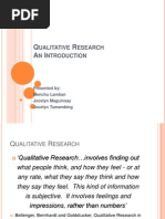 Qualitative Research