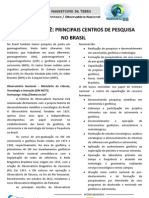 4.2.2 - Principais Centros de Pesquisa No Brasil