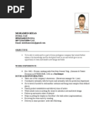 Storekeeper CV