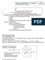 Quantum Information Processing in Ion Traps II: Part I, Rainer Blatt