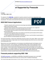IEEE1588 Protocol Supported by Freescale Semiconductor