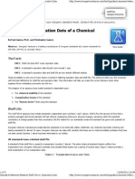 Shelf Life Vs Expiry Date of A Chemical Standard