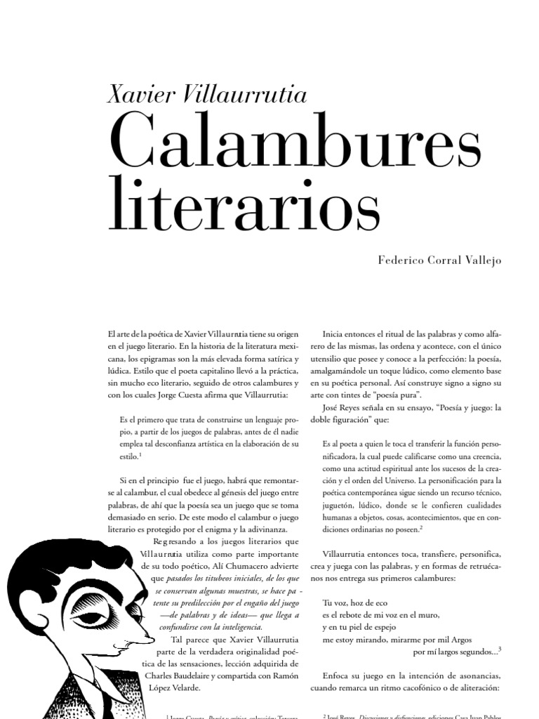 Calambur en la poesía de Villaurrutia | PDF | Poesía | México
