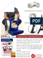 UP Plus 3D Printer Brochure