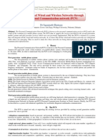 Integration of Wired and Wireless Networks through a Personal Communication network (PCN)