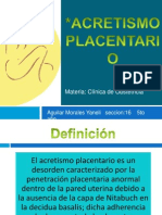 Acretismo Placentario