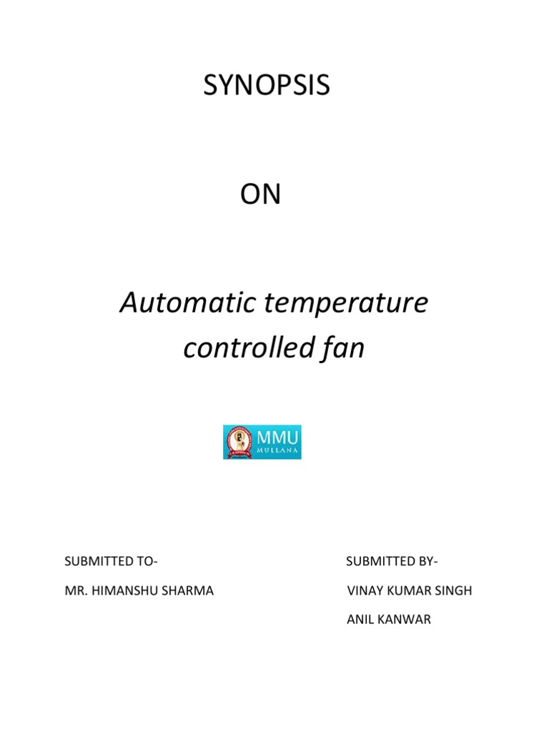 Temperature Controlled Fan PDF Electrical Components Electricity