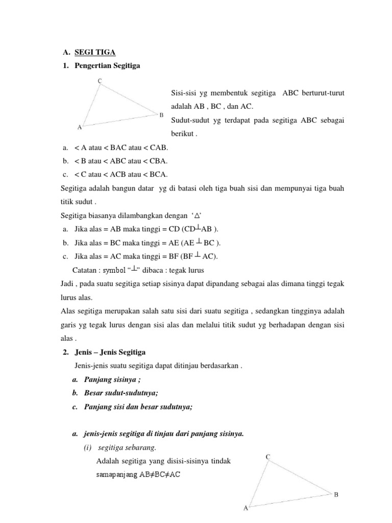 Pengertian Segi Empat