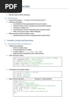 MATLAB Tutorials: 1.1 Environment