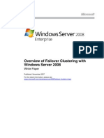 Overview of Failover Clustering With Windows Server 2008