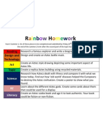 Year 6 Rainbow Homework Summer 1