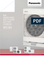 Catalog Pompe de Caldura Panasonic AQUAREA - 2013