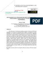 Development of A Web-Based Decision Support System For Materials Selection in Construction PDF