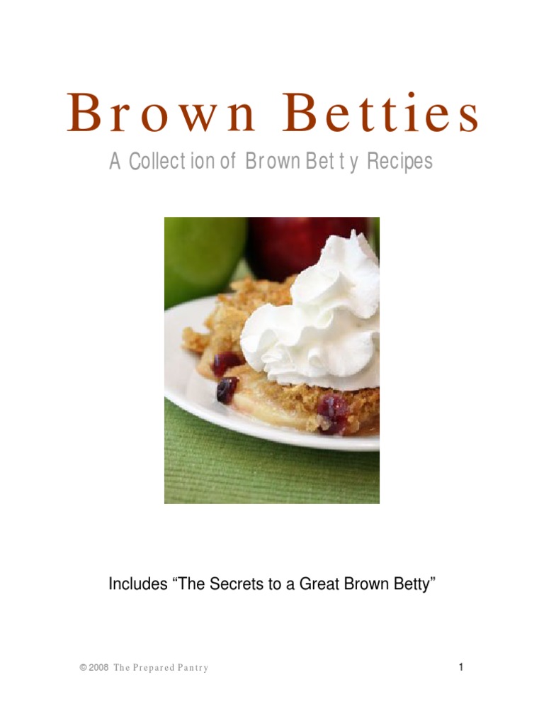 Brown Betty Recipe Collection Breads Baking
