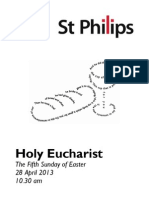 ST Philip's Service Booklet. Easter 5 2013 (28 April)