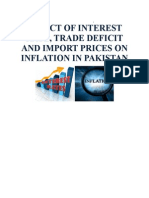 Impact of Interest Rate, Trade Deficit and Import Prices On Inflation in Pakistan