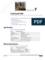 Installing AIP-SSM: Specifications