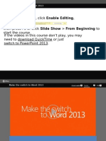 Make The Switch To Word 2013