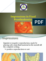 Impressions in Fixed Prosthodontics