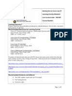 VoIP Learning Activity Module 8-10-31-07