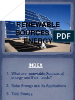 Renewable Sources of Energy......