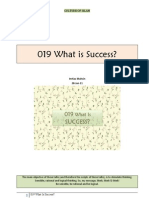 019 What is Success?