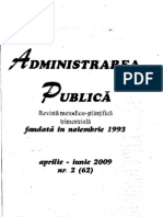 Revista Administrarea Public Aprilie-iunie 2009 Nr. 2 62