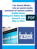 2 Reports On Social Media Activities Final