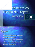 Pmbok Escopo 13