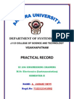 Practical Record: Department of Systems Design