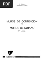 Intemac - Muros de Contencion Y Muros de Sotano - Calavera 1989