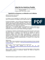 Ingeniería en Sistemas y Su Relación Con La Música