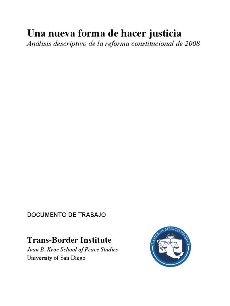 Analisis Descriptivo de La Reforma Constitucional de 2008 | PDF ...