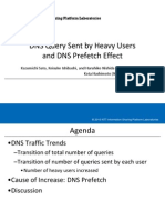 DNS Query Sent by Heavy Users and DNS Prefetch Effect