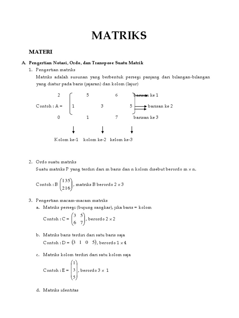 Matriks | PDF